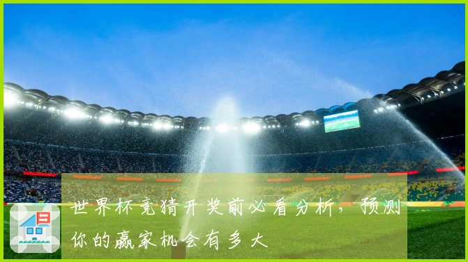 世界杯竞猜开奖前必看分析，预测你的赢家机会有多大